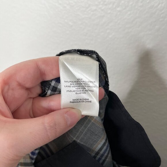 Tibi Womens Taylor Lucas Suiting Academia Plaid Dress Pants Size 2 - Picture 10 of 11